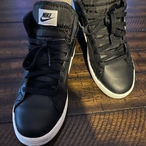 Black high top Nikes